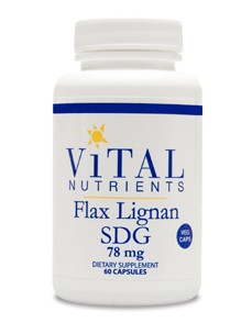Flax Lignan SDG 78 mg 60 vcaps (by Vital Nutrients)
