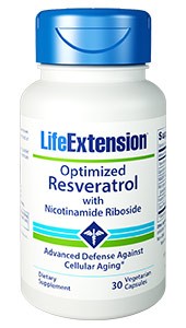 Optimized Resveratrol with Nicotinamide Riboside 30 capsules (by Life Extension) 