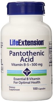 Pantothenic Acid 100 capsules (by Life Extension)