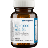 D3 10,000 with K2 (Metagenics) 60 Softgels