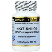 NKO Krill Oil 60 capsules (by Longevity Science) 