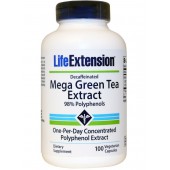Mega Green Tea Extract decaf 100 capsules (by Life Extension) 