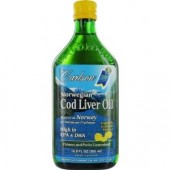 Norwegian Cod Liver Oil (Carlson Labs) 16.9 fl oz/500 ml