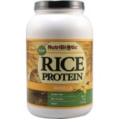 Rice Protein Powder Raw Vegan Vanilla (Nutribiotic) 3 lbs
