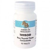 Thyroid raw tissue concentrate(90 tablets)by American Biologics )
